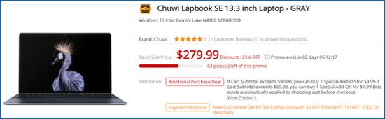 Gearbest Chuwi LapBook SE (GearBest)